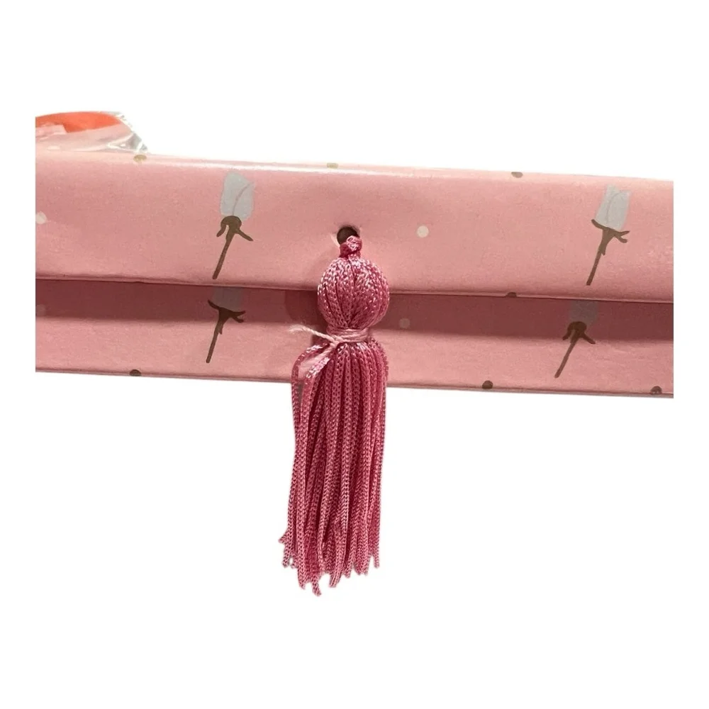 Vintage Harrods Waverley Stationery Box Set Pink Tassel Cards & Envelopes #4017